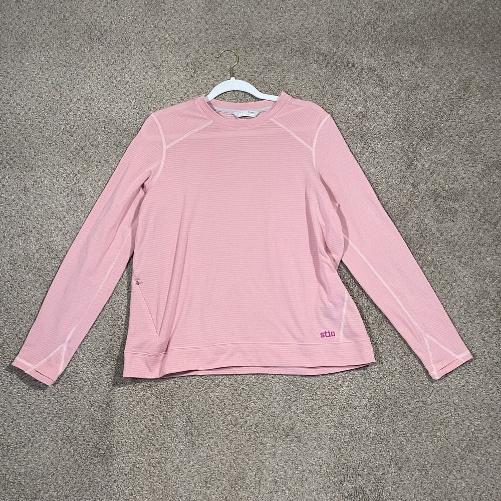 Stio Women's	Top Long Sleeve Performance Outdoor Gorpcore Granola L Pink